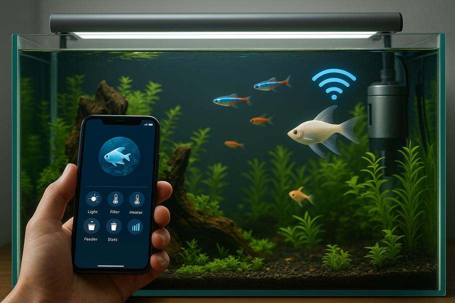 AI-powered aquarium monitoring: Replicating natural betta habitats for optimal health.