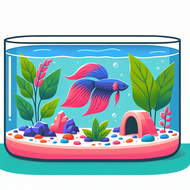 safe and artistic betta fish tank decoration