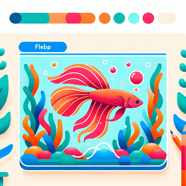 betta fish exploring live plants