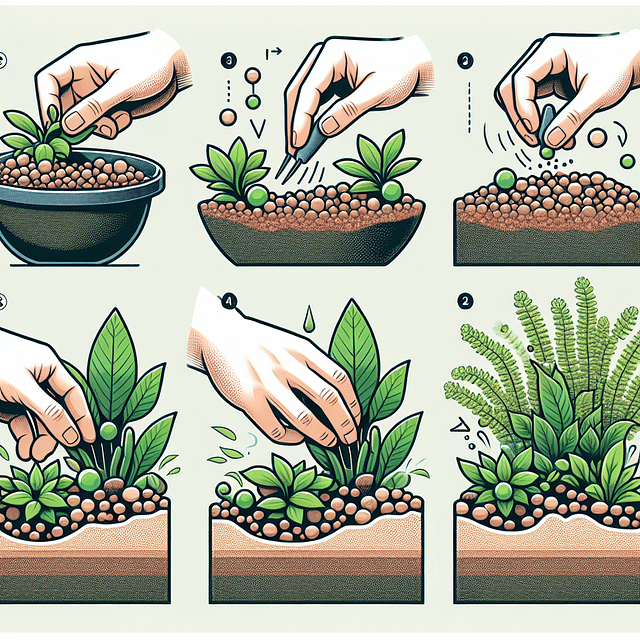 planting aquatic plants in substrate