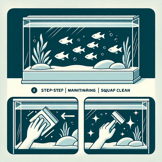 smudge-free aquarium glass