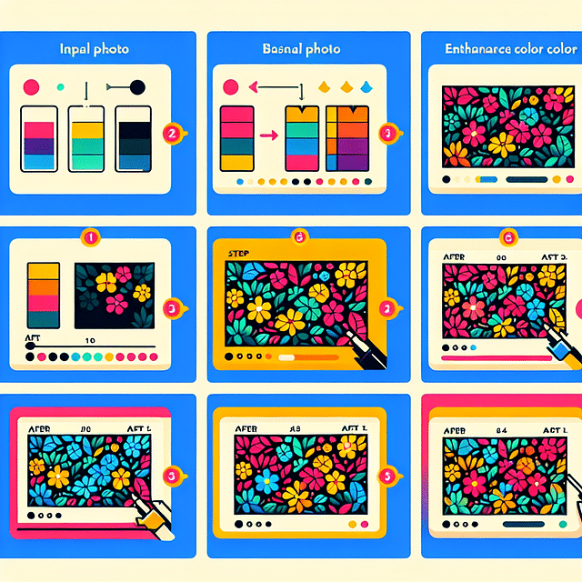 enhancing colors in a photo