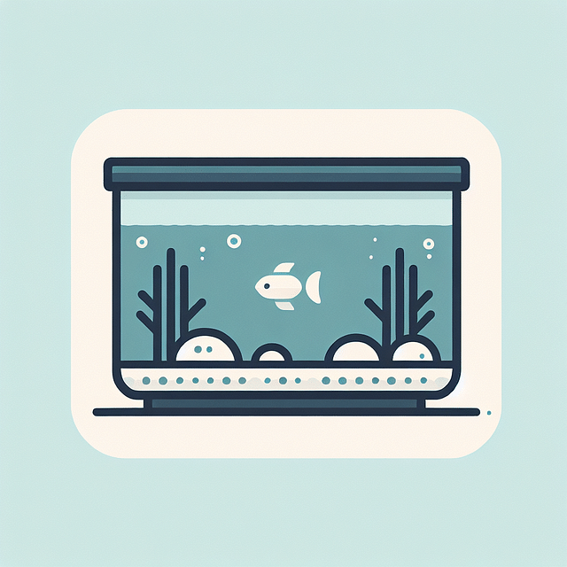 still water in a fish tank