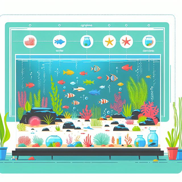 aquarium with a simple background