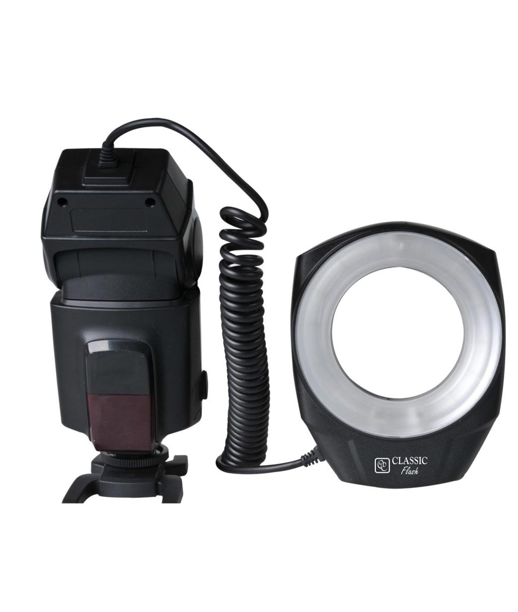 Ring flash for macro photography