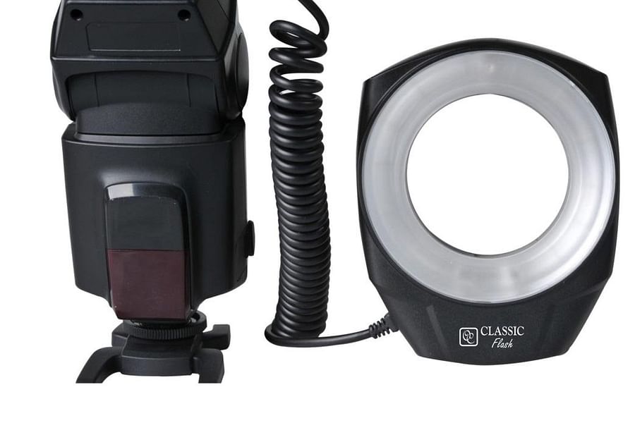 Ring flash for macro photography