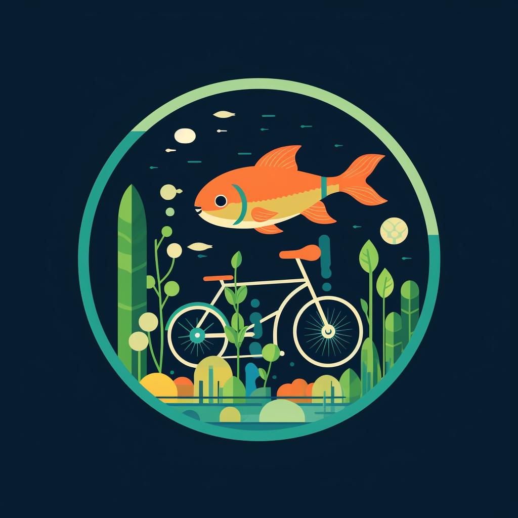 A fish tank in the process of cycling